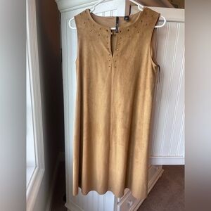 Faux Suede Dress